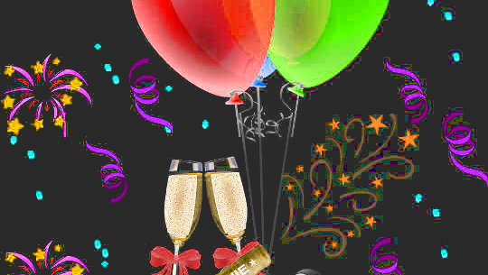 The Root of Depression -- Losing the High of Love two champagne glasses and balloons... a celebration