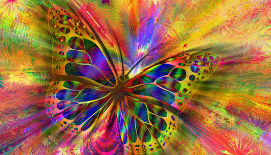 The Three Stages of Conscious Evolution cosmic butterfly